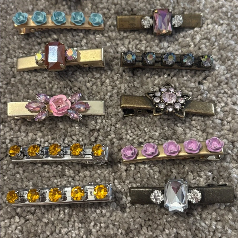NWOT Joyfolie Colorful Decorative Hair Clips Bundle